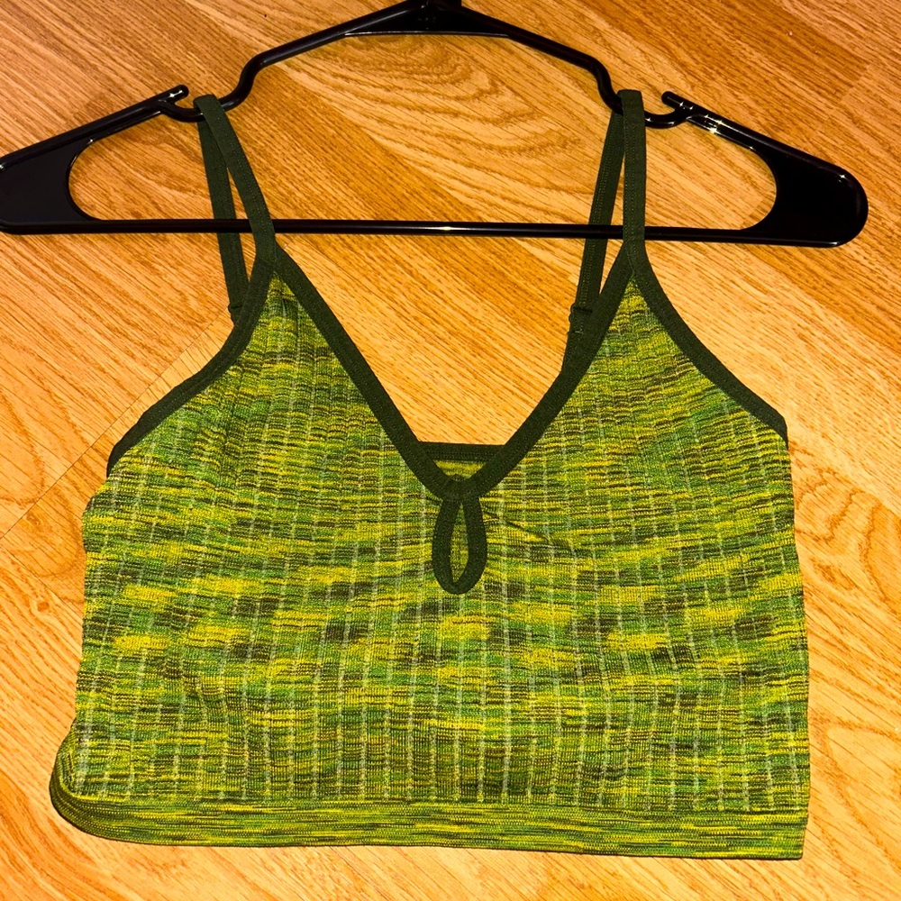 Target - Colsie Keyhole Green Tank Top - Large